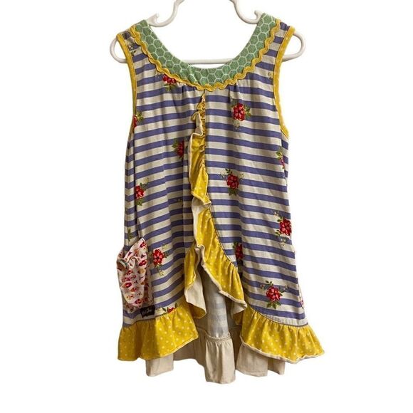 Matilda Jane The Adventure Begins Red Light Green Light Tunic Size 6 - Picture 2 of 4